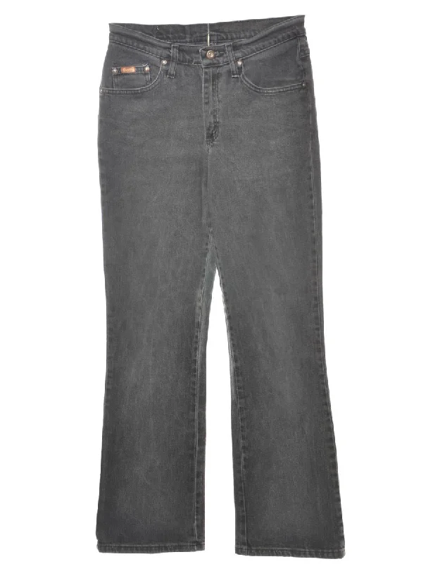 Bright Colors Mid-Rise Black Bootcut Lee Jeans - W28 L30