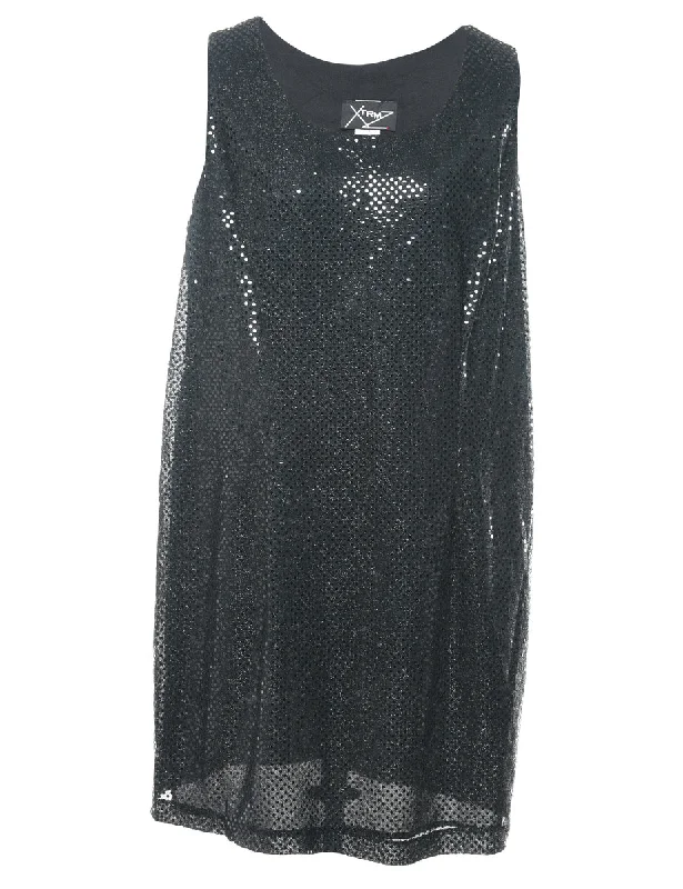 Age-reducing Style Sequined Evening Dress - L