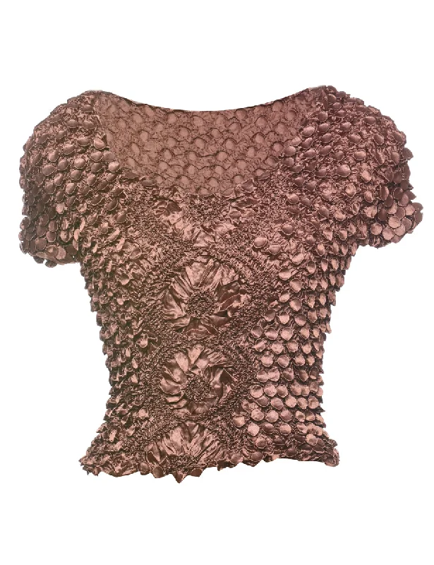 Personalized Wear Brown Y2K Smocked Top - S