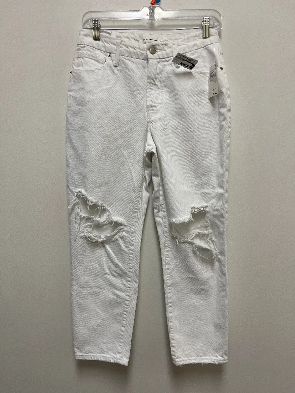 Soft Comfort White Jeans Designer Good American, Size 2