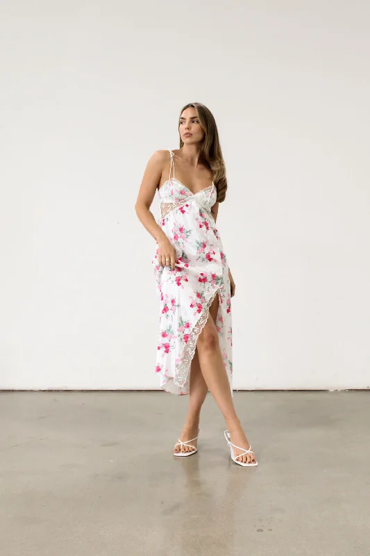 Minimal Comfort Babys Breath Midi Slip Dress by For Love & Lemons