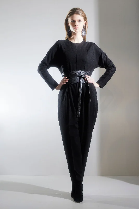 Breathable Design Compact Knit Jumpsuit