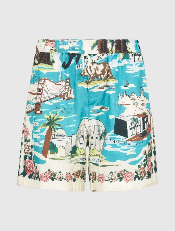 Comfortable Chic HAWAIIAN PJ SHORTS