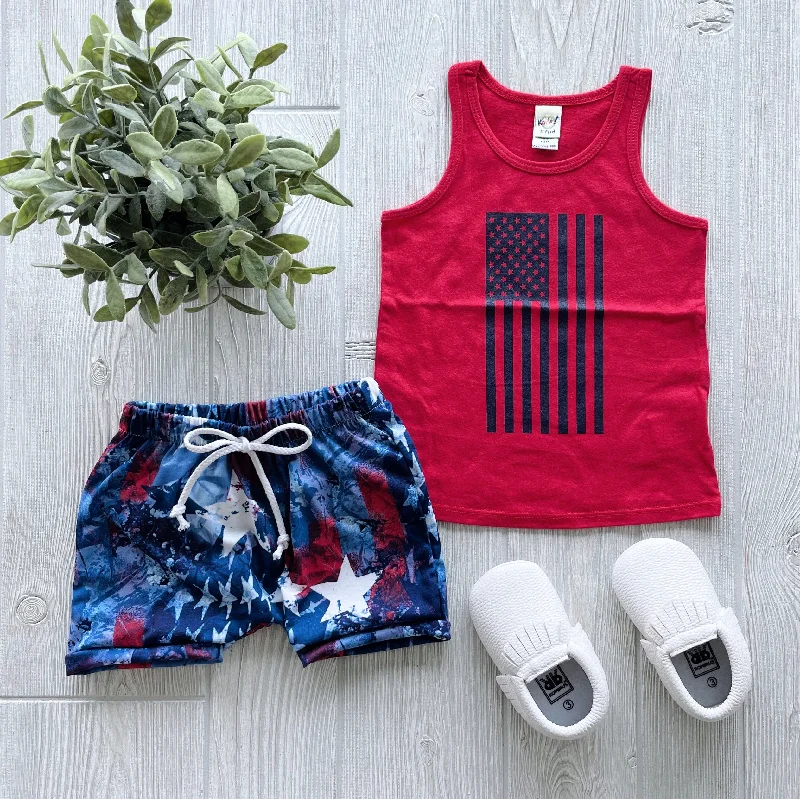 Sports Design Patriotic Euro Trunks
