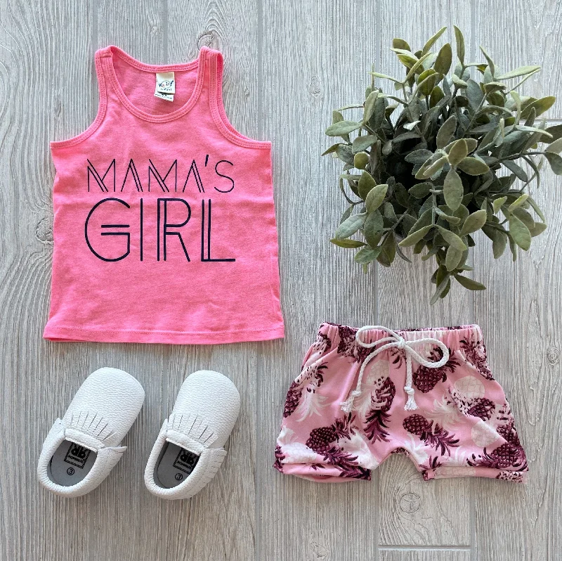 High Street Series Pink Pineapples • Kids Shorty