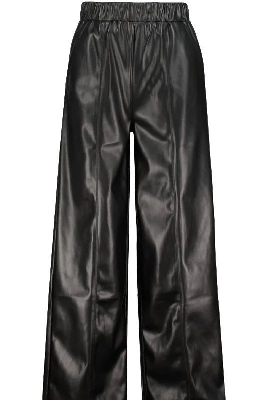 Modern Chic Gia Vegan Leather Pant In Black