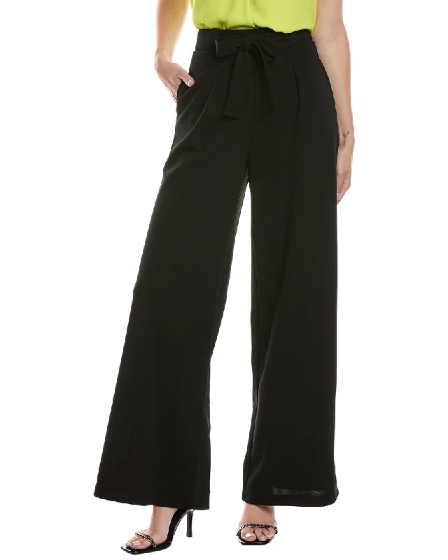 Ultra-lightweight Krisa Belted Wide Leg Pant