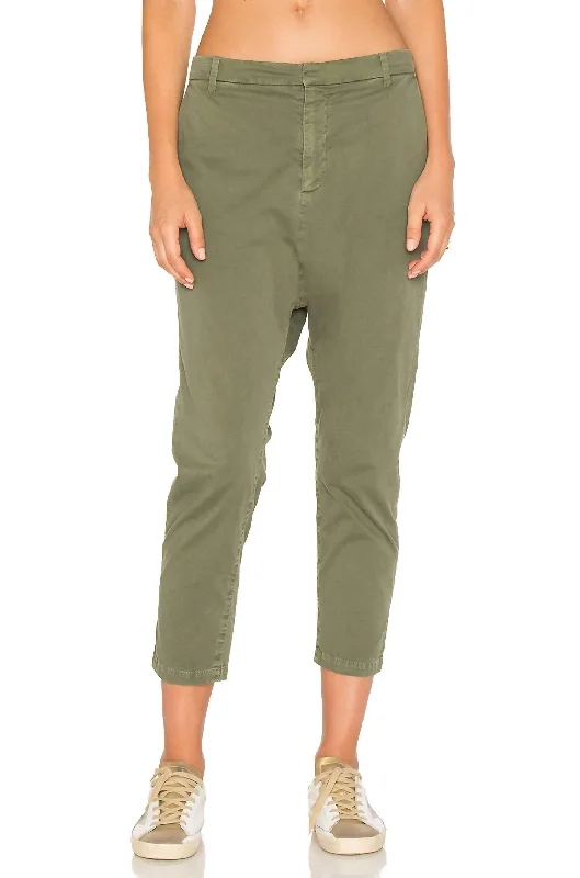 Casual Elegance Paris Pant In Camo Green